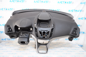 Torpedo front panel without AIRBAG Ford Escape MK3 13-16 pre-rest, dented, broken fasteners of the trim