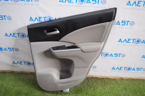 Door trim card rear right Honda CRV 12-12 gray, black insert, scratches