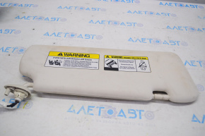 Left sun visor for Honda CRV 12-14, beige, dry-cleanable