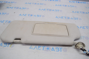 Left sun visor for Honda CRV 12-14, beige, dry-cleanable