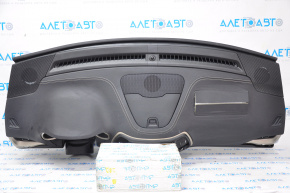 Torpedo front panel without AIRBAG Jeep Cherokee KL 14-23 black, with overlay, shot