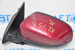 Left side mirror complete Jeep Cherokee KL 14-18 5 pins, heated, red PRP