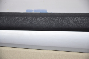 Door trim card rear left VW Passat b7 12-15 USA beige, leather defect, broken fastener