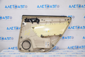 Door trim card rear left VW Passat b7 12-15 USA beige, leather defect, broken fastener