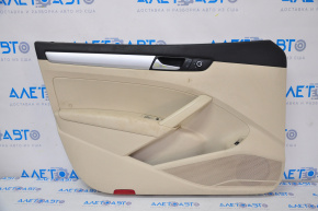 Door trim card front left VW Passat b7 12-15 USA beige broken crepe