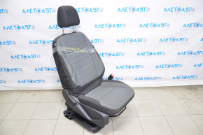 Passenger seat Ford Escape MK3 13-15 without airbag, mechanical, cloth, black-gray under chemical