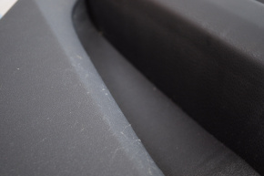 Door trim card rear left Audi Q5 8R 09-12 black rubber, rubber armrest, molding under wood gloss, scratches