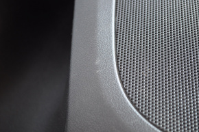 Door trim card rear right Audi Q5 8R 09-12 black rubber, rubber armrest, molding under wood gloss, scratches, bumps