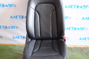 Passenger seat Audi Q5 8R 09-17 with airbag, electric, leather black, with sensor