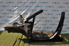 Front left quarter Lexus RX350 RX450h 10-15 black, with central pillar