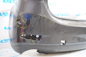 Rear bumper bare Mazda 6 13-17 dented, broken fastener, scratches