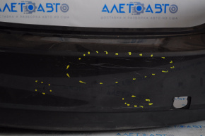 Rear bumper bare Mazda 6 13-17 dented, broken fastener, scratches