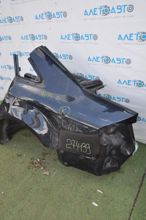 Quarter wing rear left Audi A4 B8 08-16 sedan, blue, dent