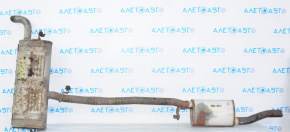 Muffler rear part with barrel Chevrolet Equinox 10-17 rusty, dented