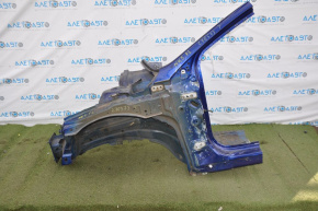 Front left quarter Ford Fusion mk5 13-20 blue, dents, torn metal
