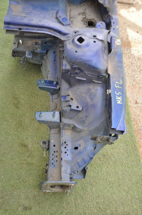 Front left quarter Ford Fusion mk5 13-20 blue, dents, torn metal