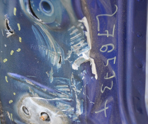 Front left quarter Ford Fusion mk5 13-20 blue, dents, torn metal