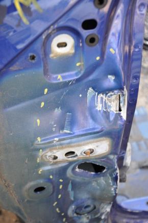 Front left quarter Ford Fusion mk5 13-20 blue, dents, torn metal