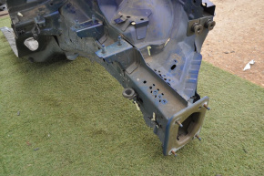 Front left quarter Ford Fusion mk5 13-20 blue, dents, torn metal