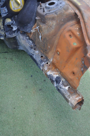 Front left quarter Ford Mustang mk6 15-23 burned, without side member