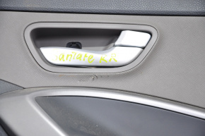 Door trim card rear right Hyundai Santa FE Sport 13-16 black with gray insert scratch