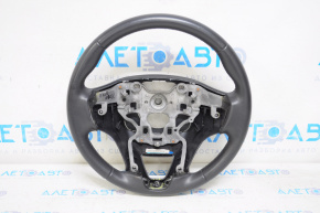 Naked steering wheel Hyundai Santa FE Sport 13-16 pre-rest, leather, black, without buttons and pads, defect of the fastener, scratches