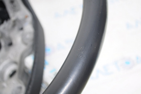 Naked steering wheel Hyundai Santa FE Sport 13-16 pre-rest, leather, black, without buttons and pads, defect of the fastener, scratches