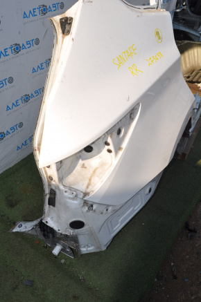 Quarter wing rear right Hyundai Santa FE Sport 13-18 white, dented