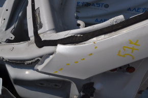 Front left quarter with central pillar Lincoln MKX 16-18 white, dented