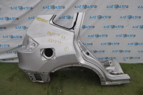 Quarter wing rear right Nissan Rogue 14-20 silver, dented, bumps