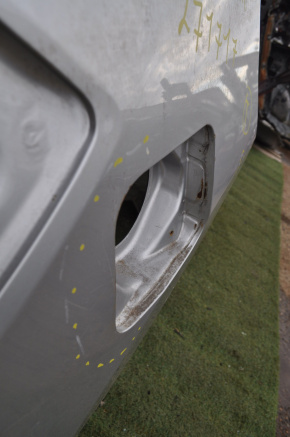 Quarter wing rear right Nissan Rogue 14-20 silver, dented, bumps