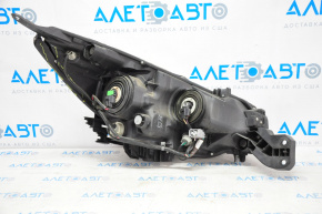 Headlight front left Subaru Outback 15-17 bare pre-rest halogen dark, broken fastener, broken housing