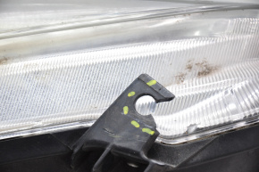 Headlight front left Subaru Outback 15-17 bare pre-rest halogen dark, broken fastener, broken housing