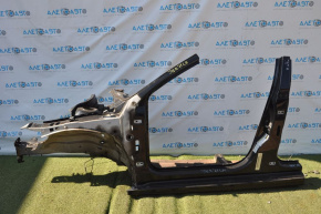 Front quarter left VW Jetta 11-18 USA black, with central pillar