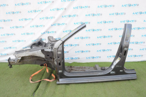 Front left quarter VW Passat b8 16-19 USA graphite, with central pillar