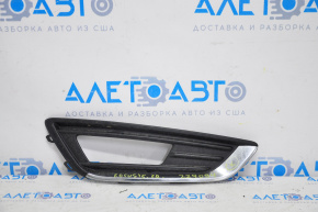 Bumper grille right Ford Focus mk3 15-18 rest for fog lights, type 1, chrome