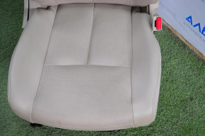 Passenger seat Nissan Rogue 14-15 airbag, mechanical, beige leather