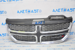 Grille radiator grill Dodge Journey 11-20 chrome with emblem, small poke