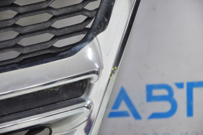 Grille radiator grill Dodge Journey 11-20 chrome with emblem, small poke