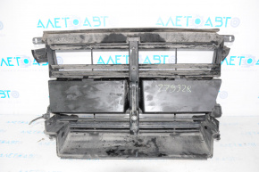 Radiator deflector blinds assembly Ford Escape MK3 13-16 prerest 1.6T, 2.5 with motor, cracked, 4 blinds missing