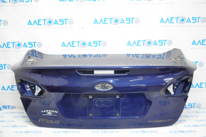 Boot lid Ford Focus mk3 15-18 rest 4d under spoiler blue L6 dents