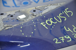 Boot lid Ford Focus mk3 15-18 rest 4d under spoiler blue L6 dents