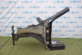 Front left quarter Nissan Rogue 14-20 black, dented threshold, dent