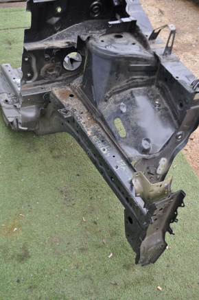 Front left quarter Nissan Rogue 14-20 black, dented threshold, dent