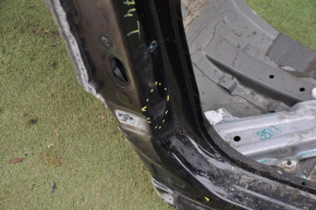 Front left quarter Nissan Rogue 14-20 black, dented threshold, dent