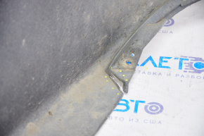 Rear bumper bare Hyundai Sonata 15-17 white W8 broken crepe, cracks, scratches