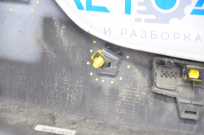 Left threshold Hyundai Sonata 15-17 SE white W8 broken fastener