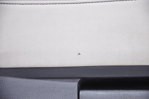 Door trim card front left Lexus RX350 RX450h 10-15 black with black insert leather, armrest gray leather type 2, for seat memory, tear, without reflector