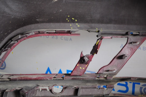 Bare front bumper VW Jetta 15-18 USA LA3Q red, broken fastener, crack, dent