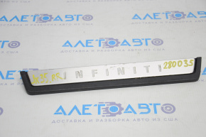 Door sill trim rear right outer Infiniti JX35 QX60 13-17 chrome, type 2, scratches on chrome